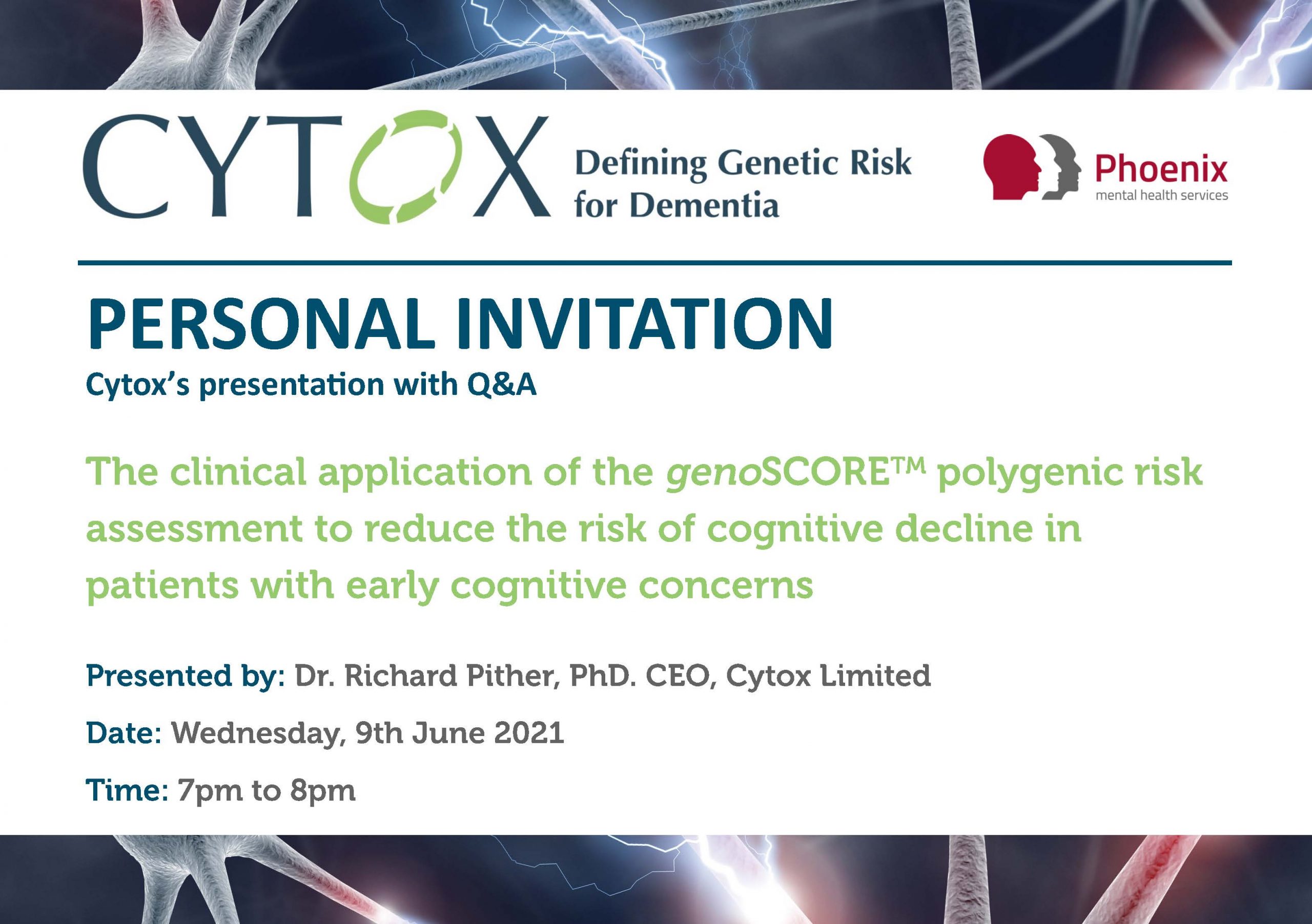 Phoenix Mental Health Services CPD Invitation